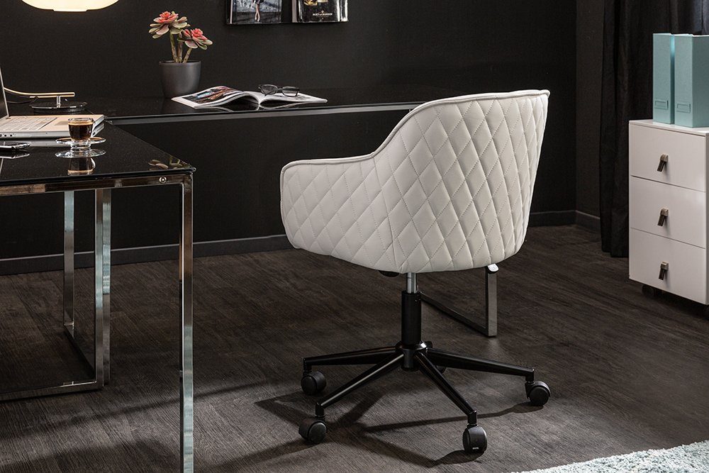 riess-ambiente Drehstuhl EUPHORIA weiß, Büro · Kunstleder · Armlehnen · höhenverstellbar · Home Office