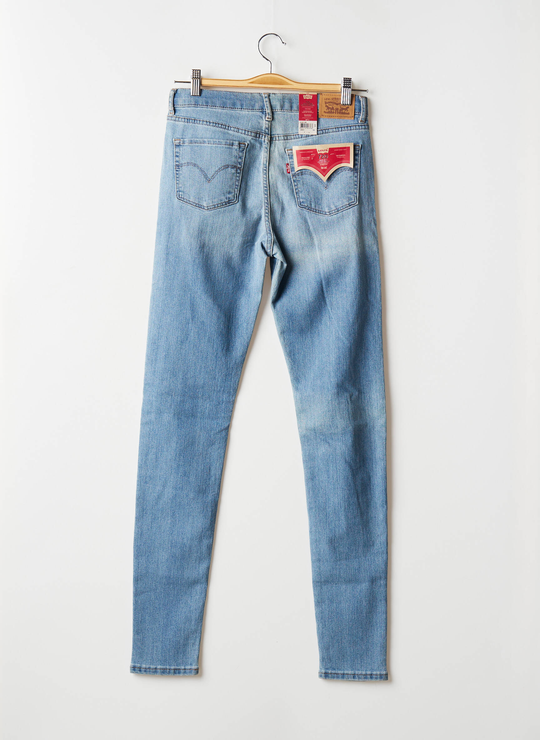 Levis Jeans Skinny Fille couleur bleu