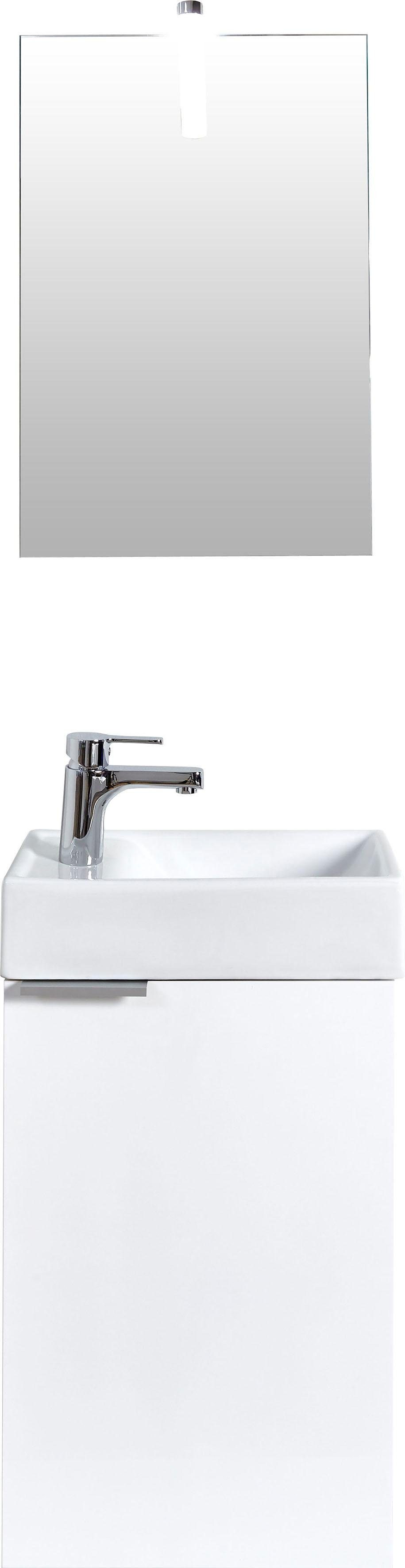 Homexperts Badmöbel-Set Gizo, (Set, 2-St), mit LED-Beleuchtung, für Gäste-WC geeignet