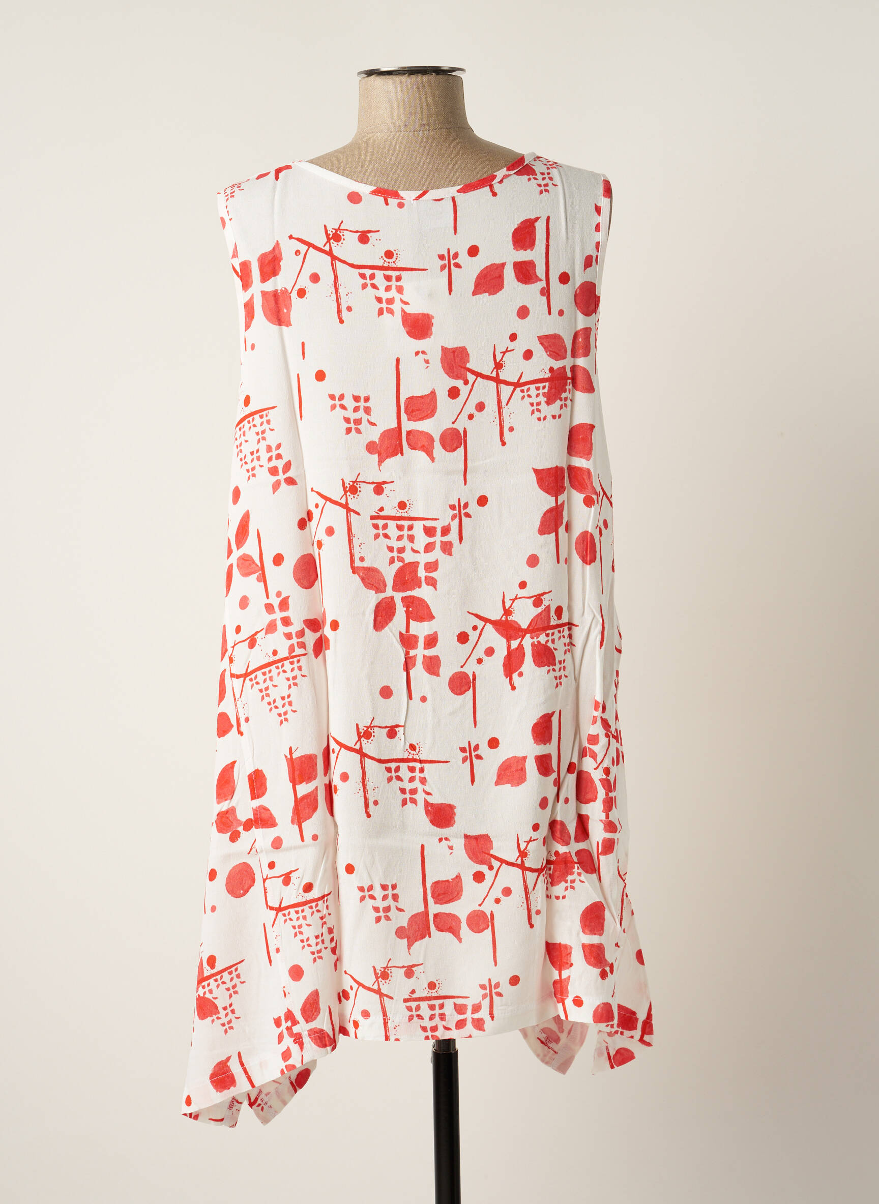 G Oze Tuniquesansmanche Femme couleur rouge