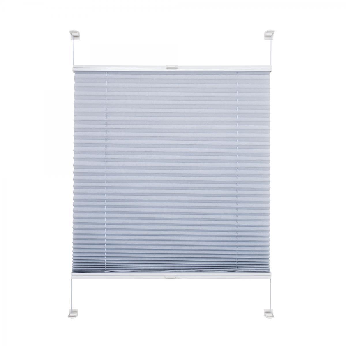 Bella Casa Klemmfix Plissee 75 x 220 cm Pastellblau