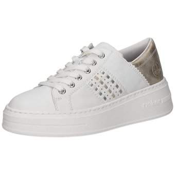 Rieker Plateau Sneaker in weiß
