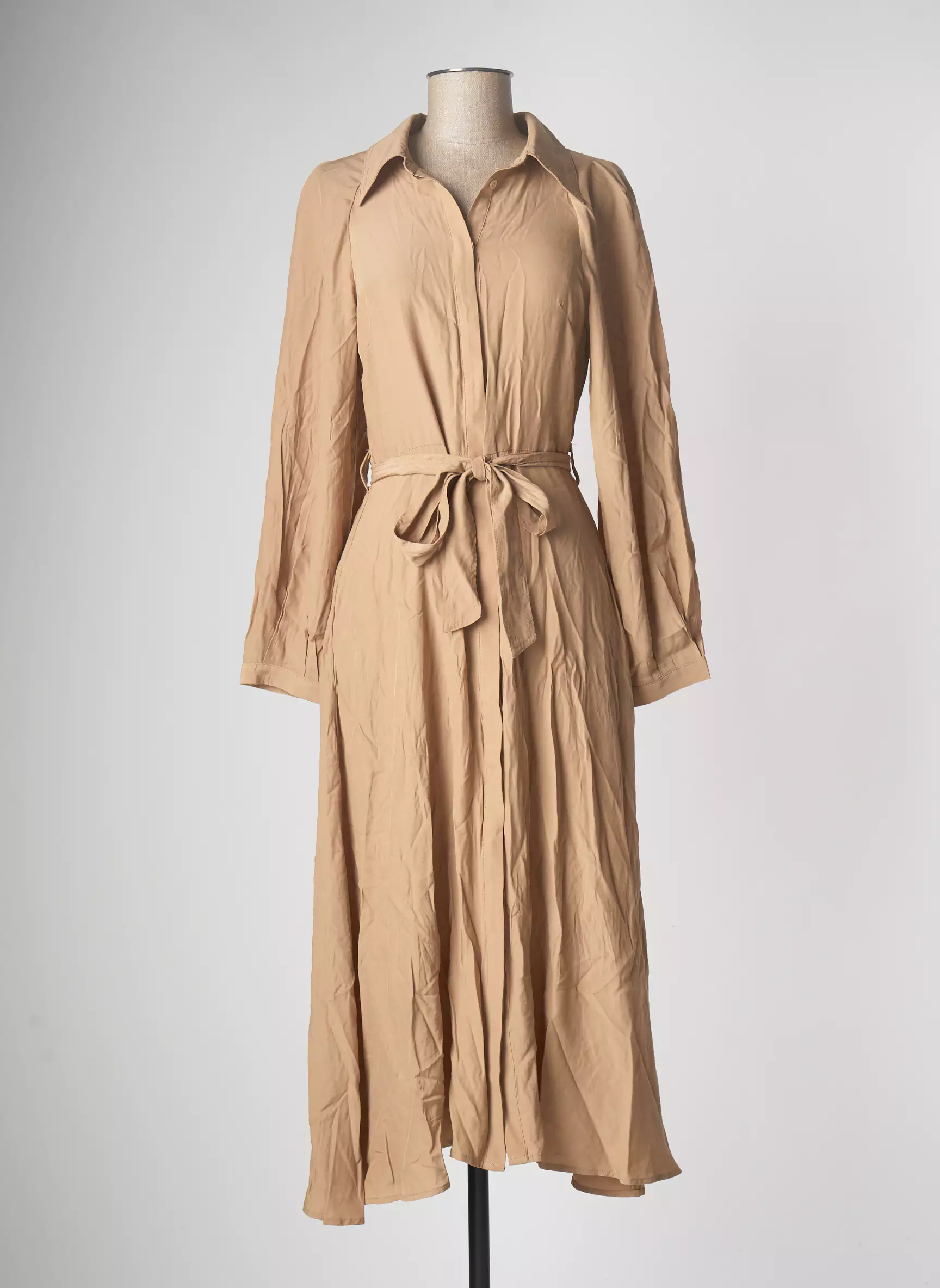 Astrid Black Label Robes Longues Femme couleur beige