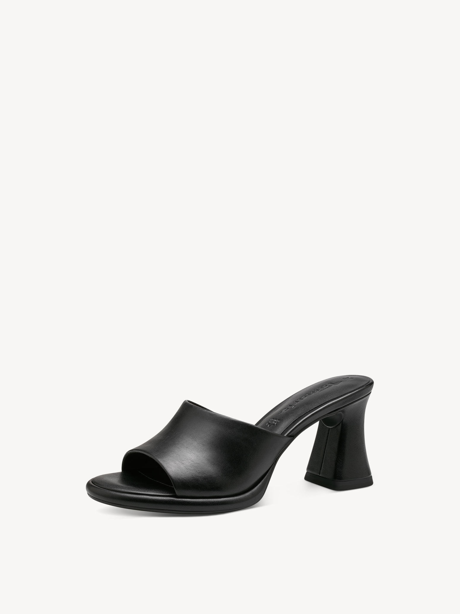 Mule en cuir - noir