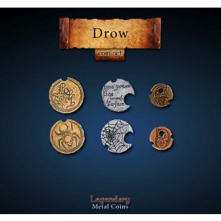 Legendary Metal Coins - Drow Coin Set (24)