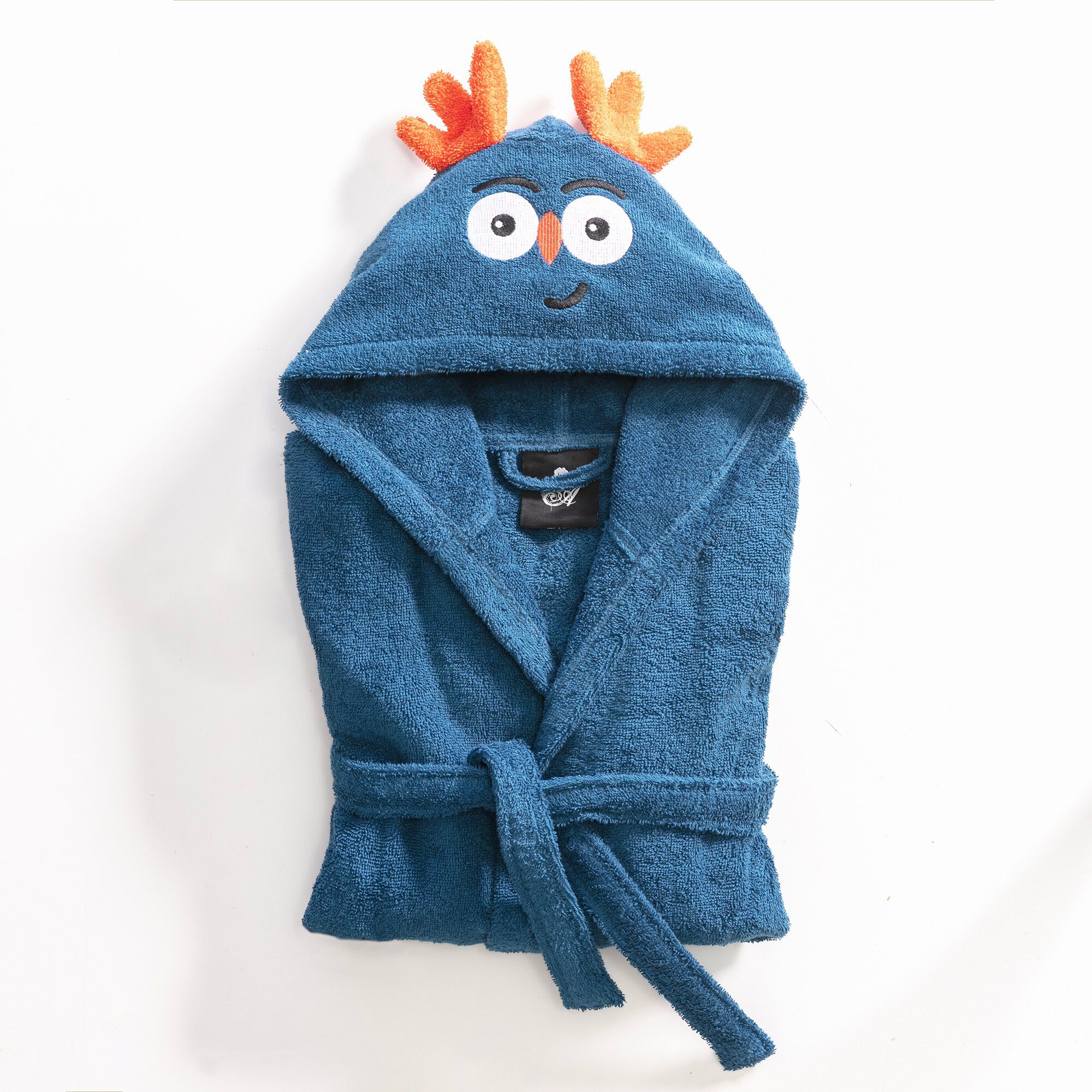 Peignoir de bain enfant Chouki motif chouette éponge coton