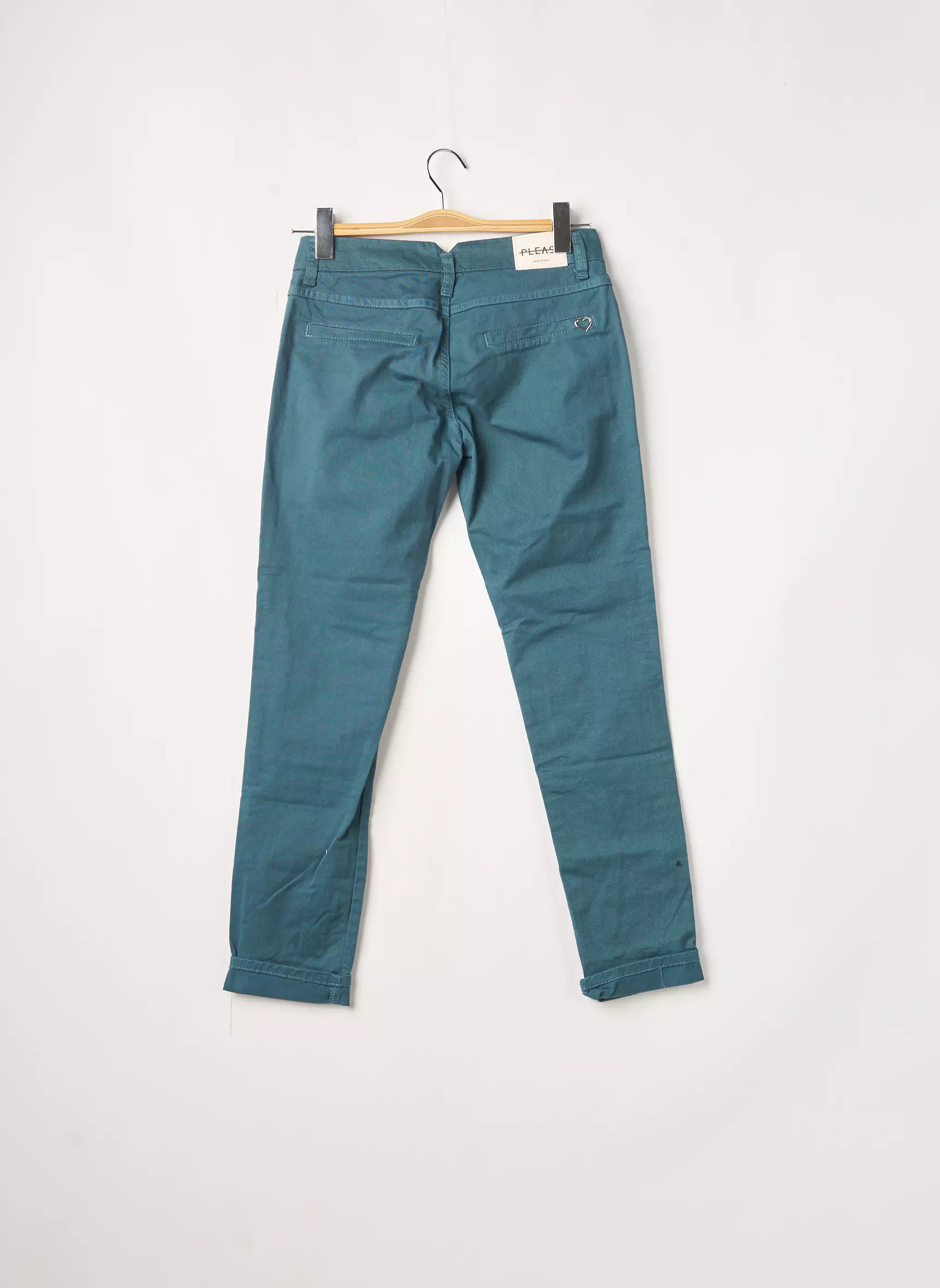 Please Pantalons Slim Femme couleur bleu