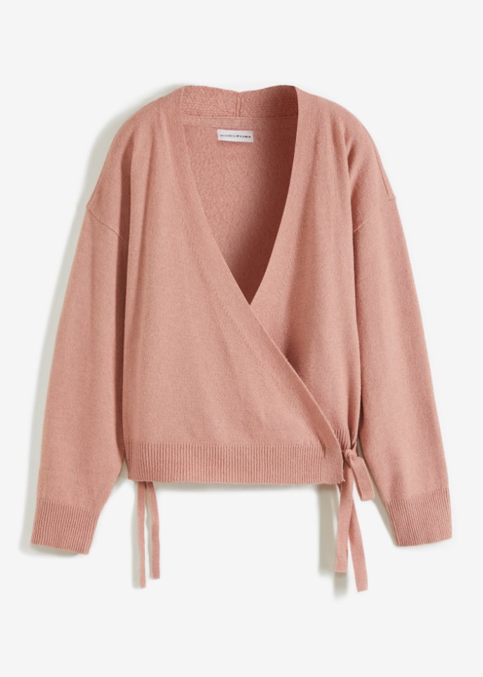 kurze Wickelstrickjacke