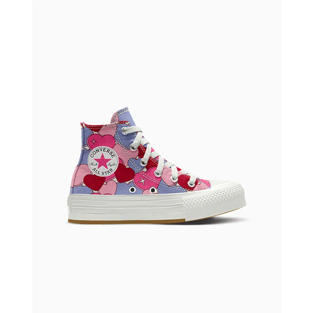 Converse Custom Chuck Taylor All Star Eva Lift Platform By You A09654CSP24_HEARTS_V / bunt