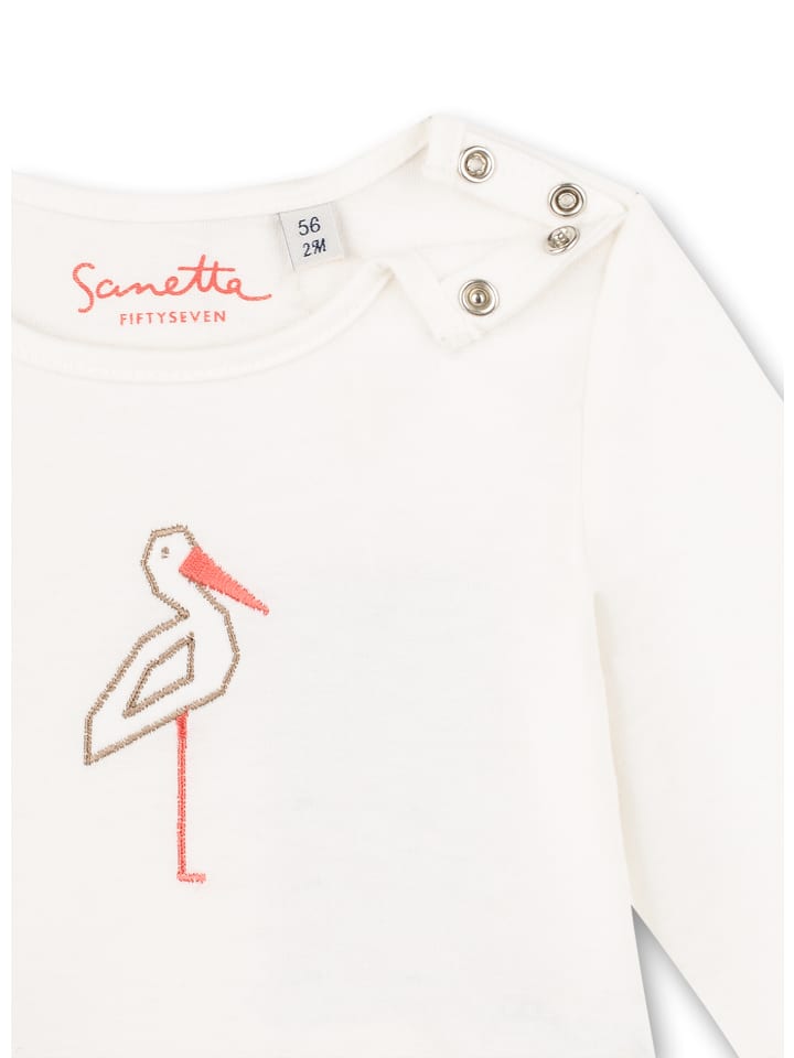 Sanetta Langarmshirt in Beige günstig kaufen 74