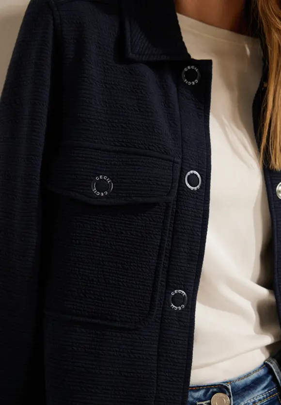 CECIL Shirtjacke mit Struktur