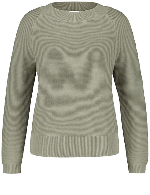 Pullover mit Raglanarm und Struktur-Strick