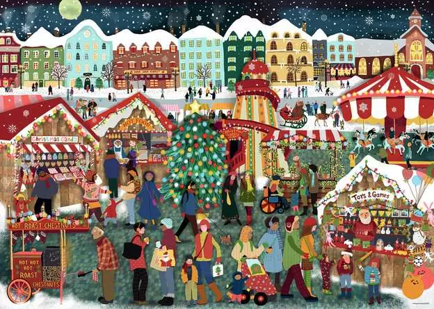 Puzzle 1000 Teile - Christmas Market