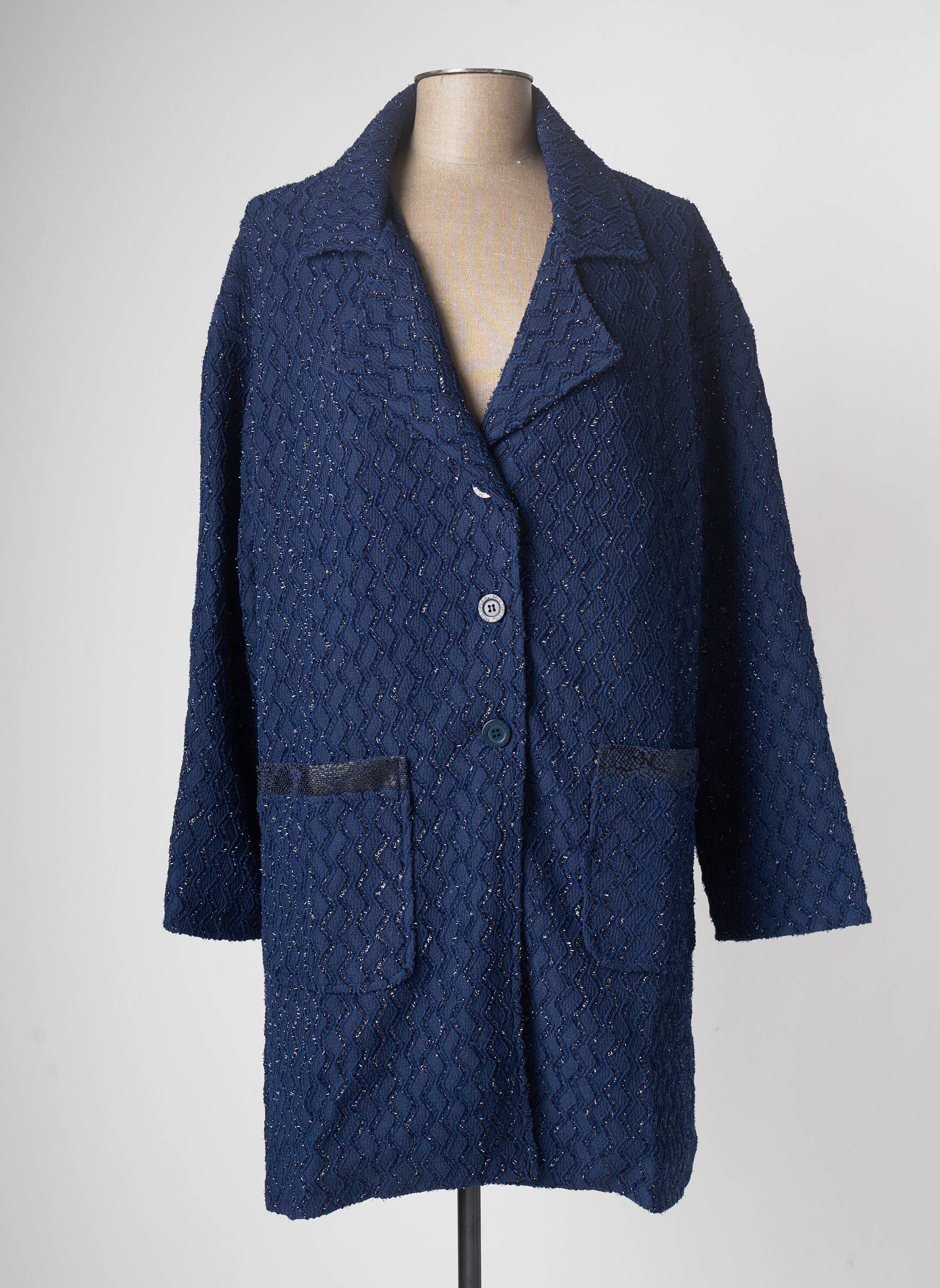 Multiples Manteaux Longs Femme couleur bleu