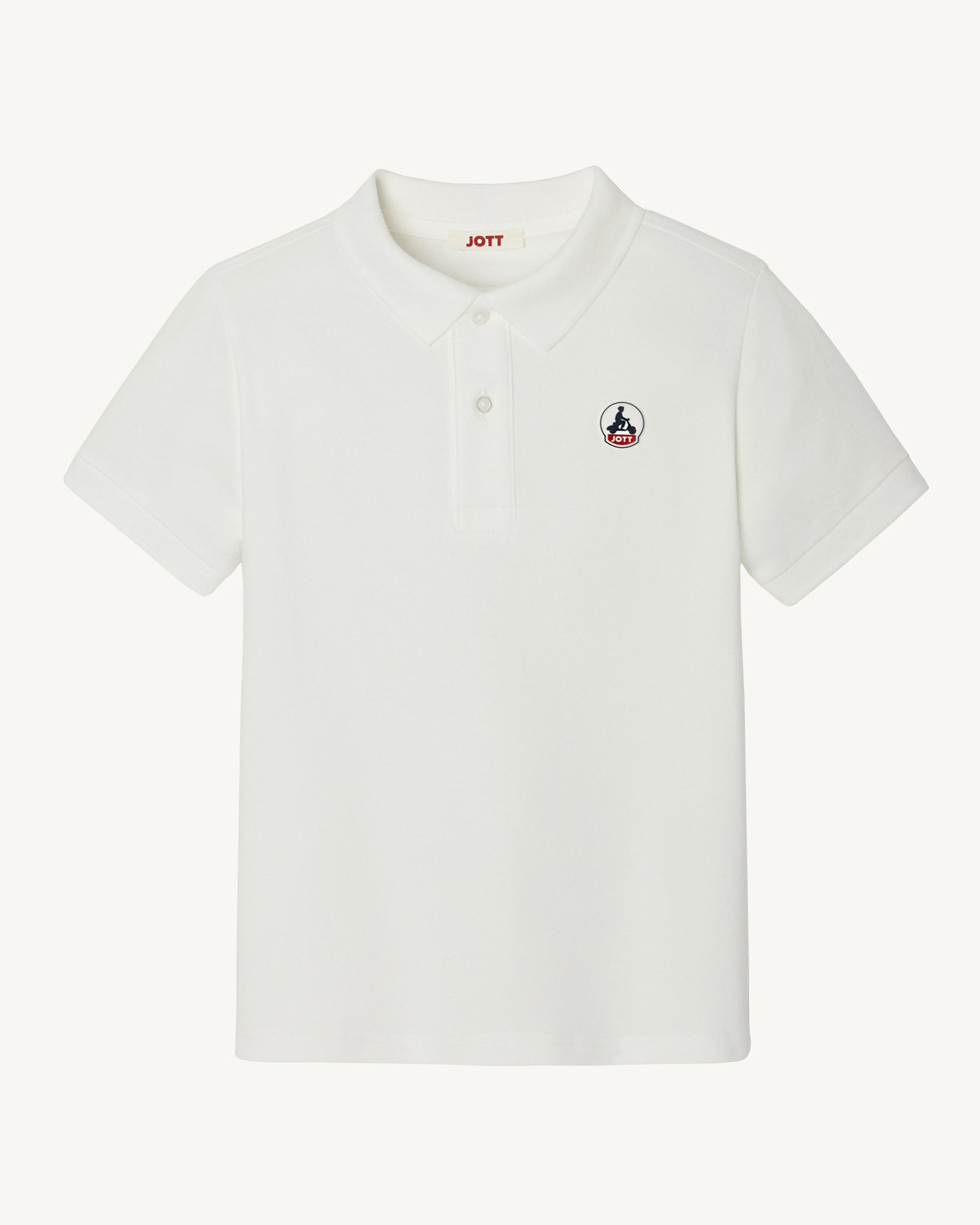 Polo enfant en coton biologique Blanc Salvador