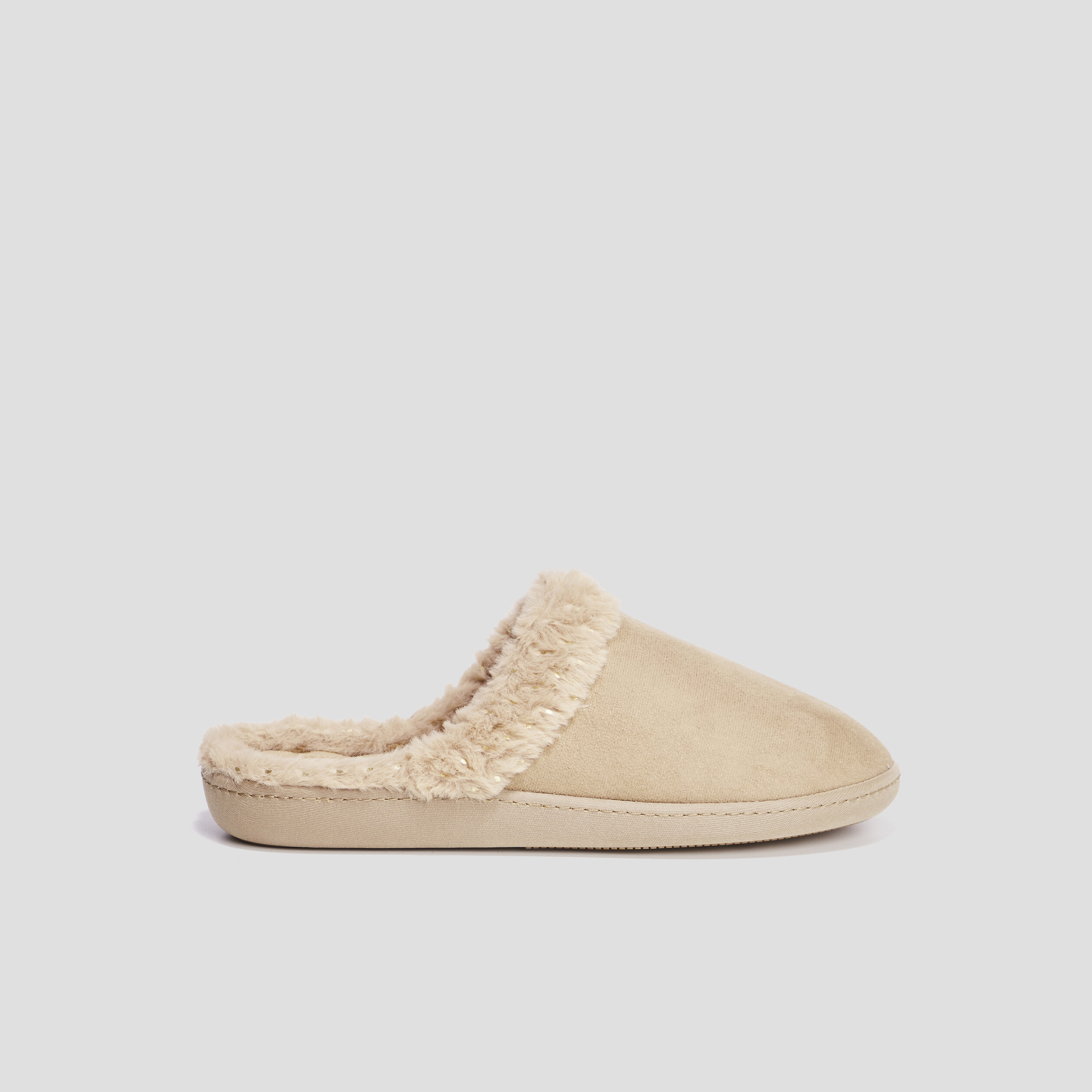 Chaussons mules Isotoner camel femme | La Halle