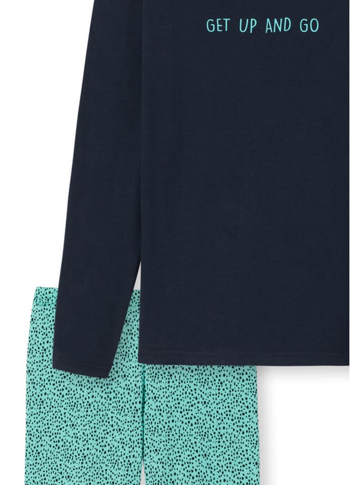 Schiesser Schlafanzug lang Organic Cotton in Mint günstig kaufen