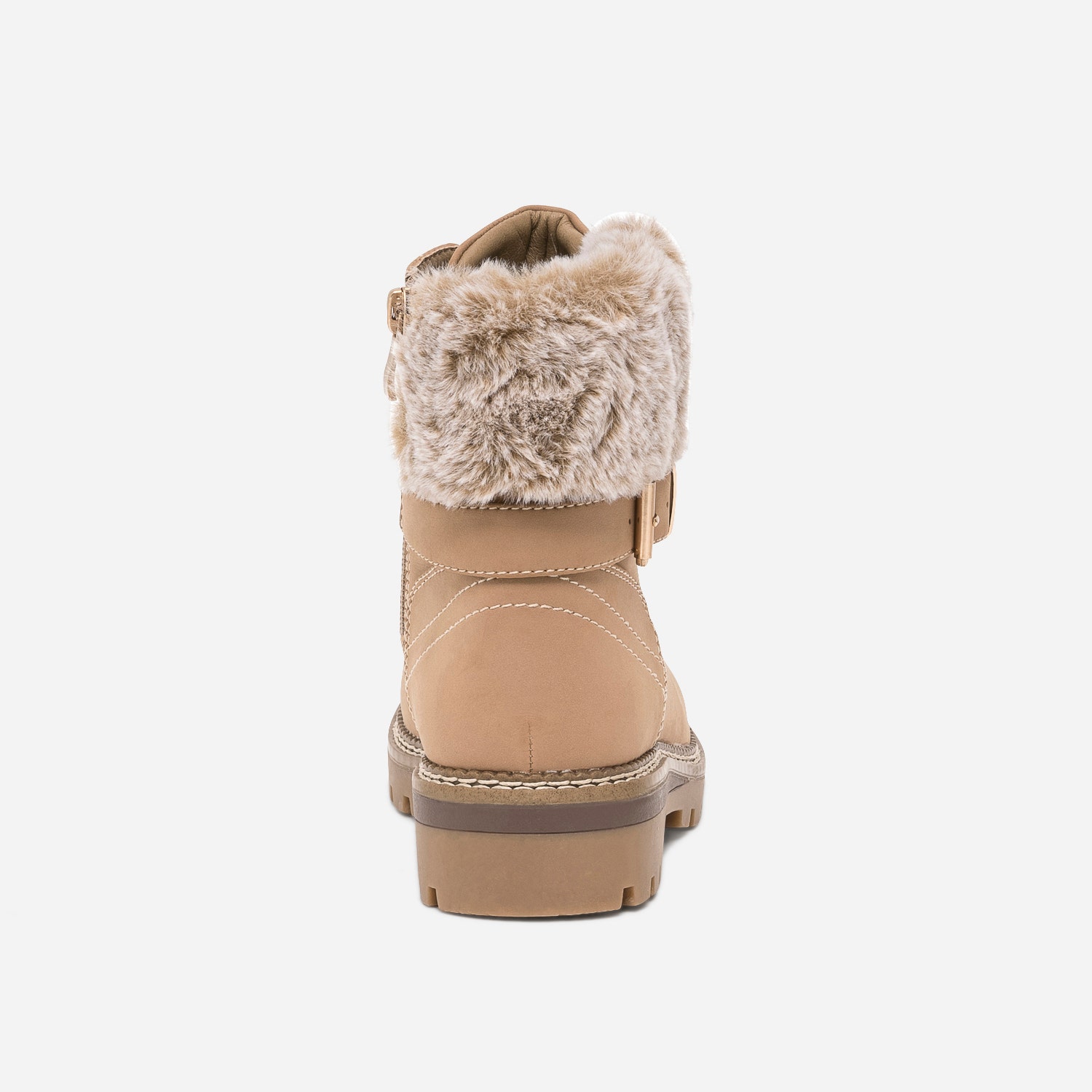 Bottine beige fourrée