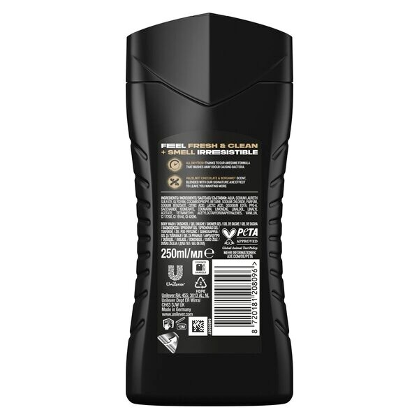 Sprchový gél Axe Magnum Gold Caramel Billionaire 3 v 1 250 ml