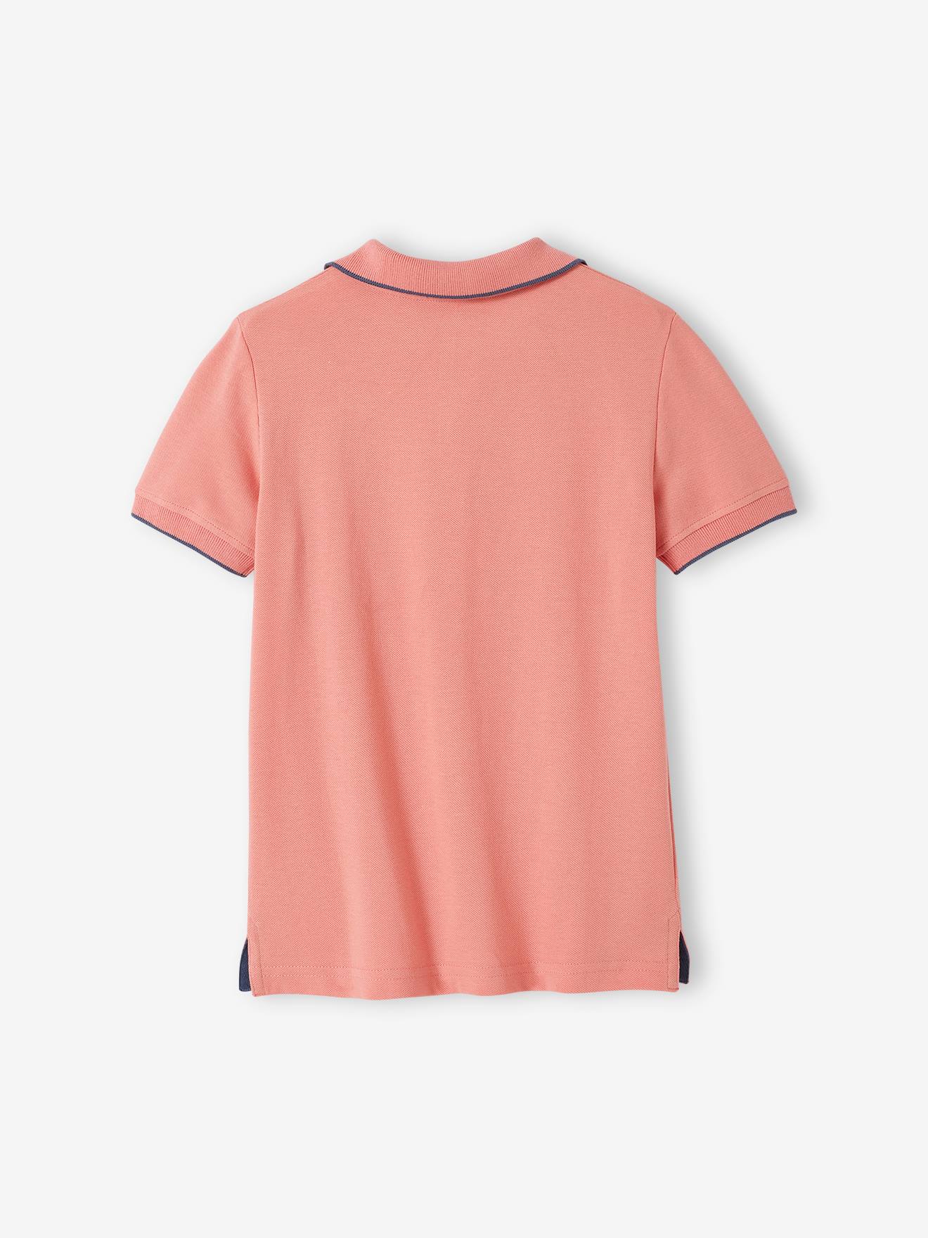 Vertbaudet Jungen Poloshirt mit Print Oeko-Tex - altrosa