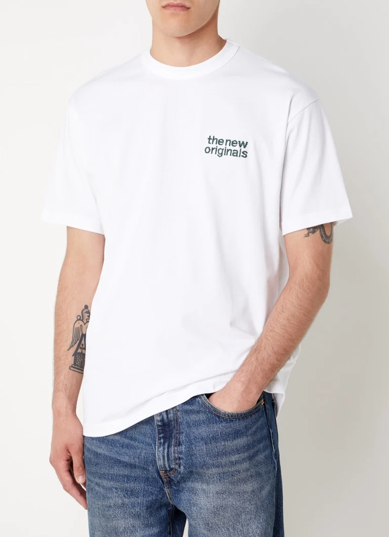 The New Originals Cross T-shirt with logo embroidery and back print