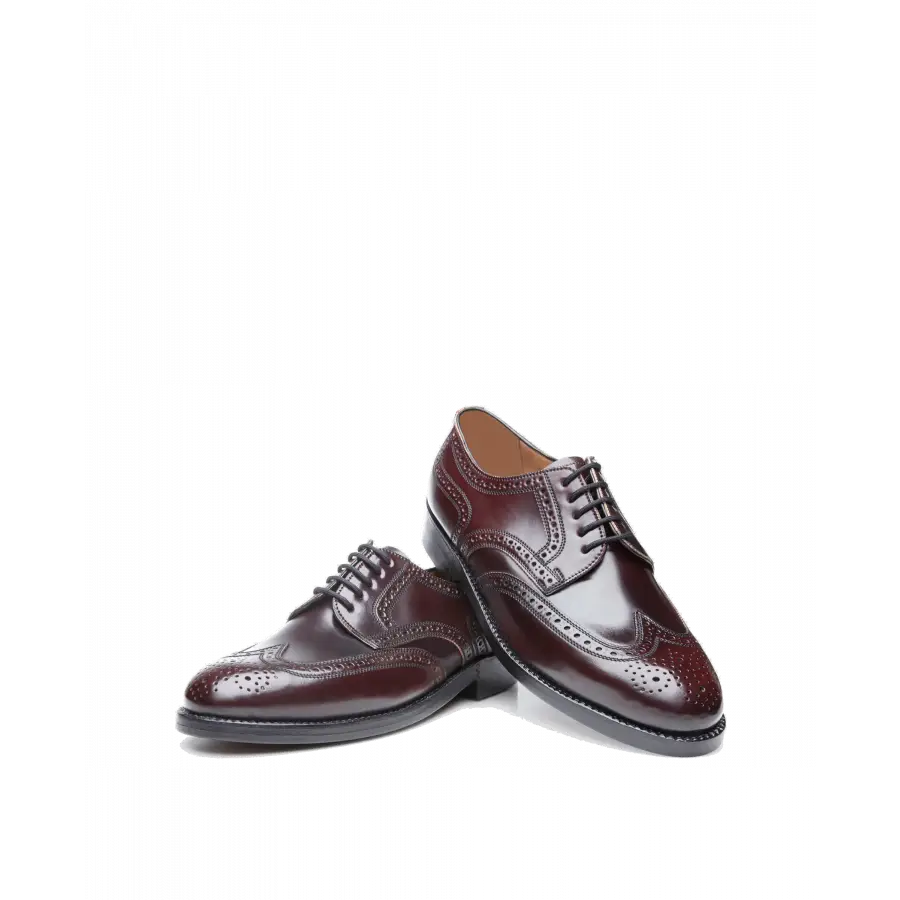 Heinrich Dinkelacker - Businessschuhe Derby LONDON FULL-BROGUE C Cordovan - rot
