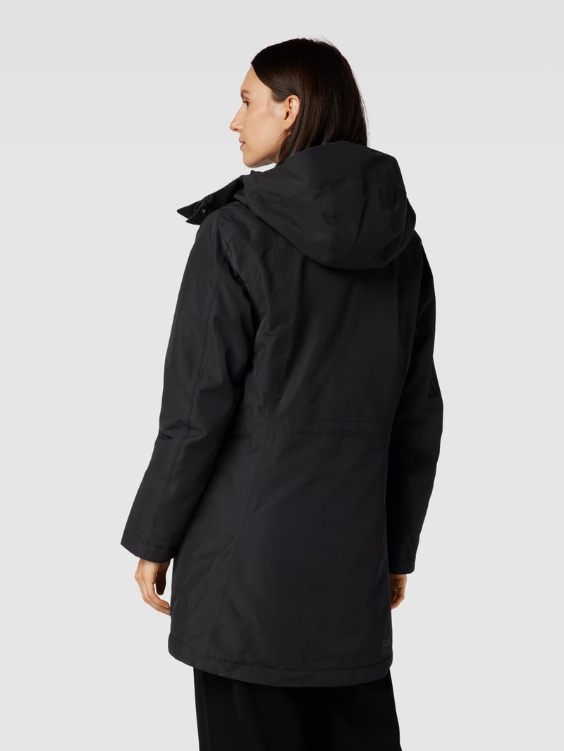 Parka mit Kapuze Modell 'CAJSA' in schwarz