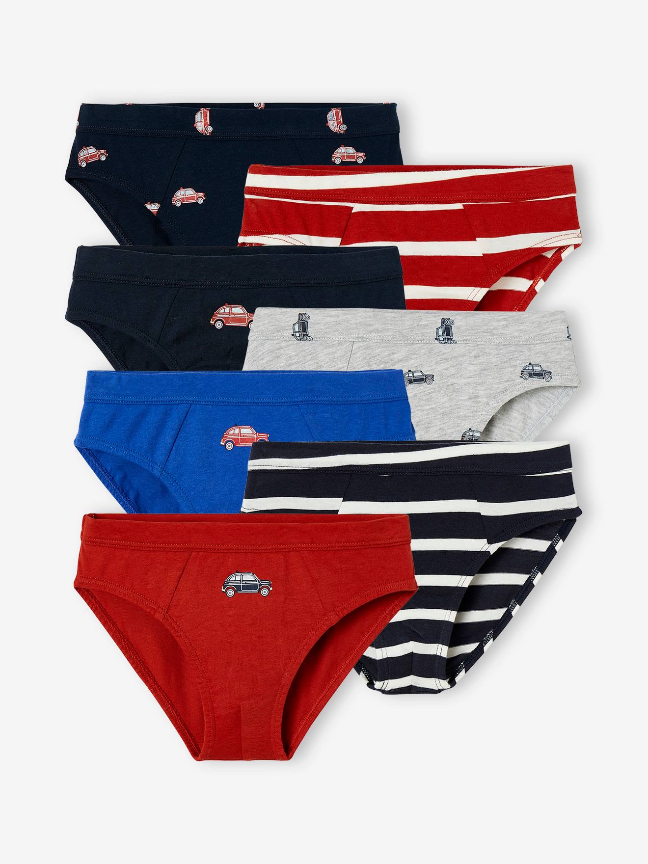 Lot de 7 slips garçon 