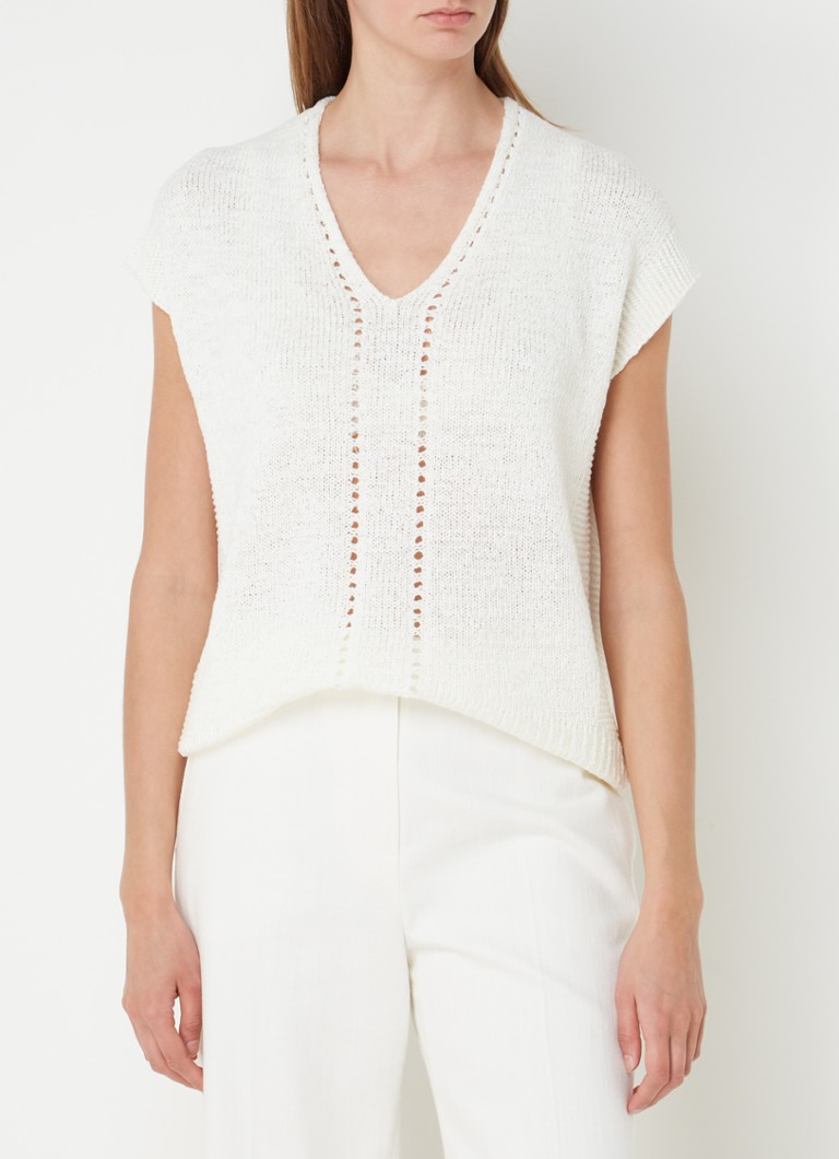 Phase Eight Alana fine knit top with openwork detail