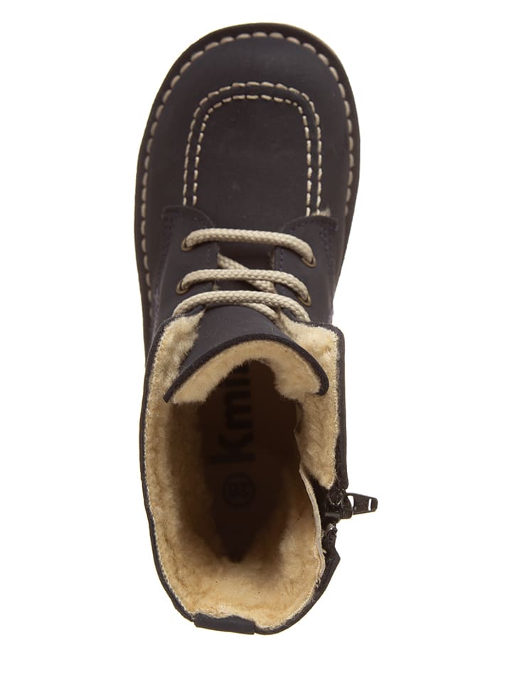 kmins Leder-Boots in Dunkelblau günstig kaufen