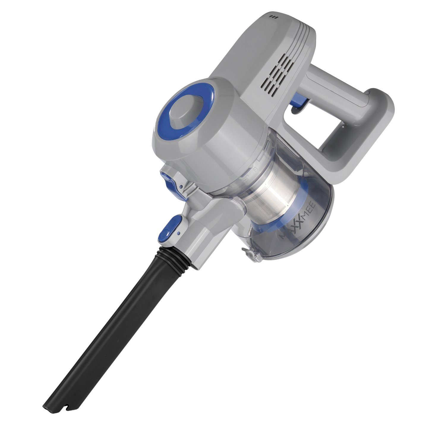 MAXXMEE Zyklon Hybrid Staubsauger Akku-Zyklon-Staubsauger hellgrau/blau 120W