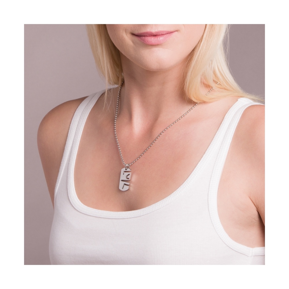 Pippa&Jean Collier en acier inoxydé Acier inoxydable en Argent collier