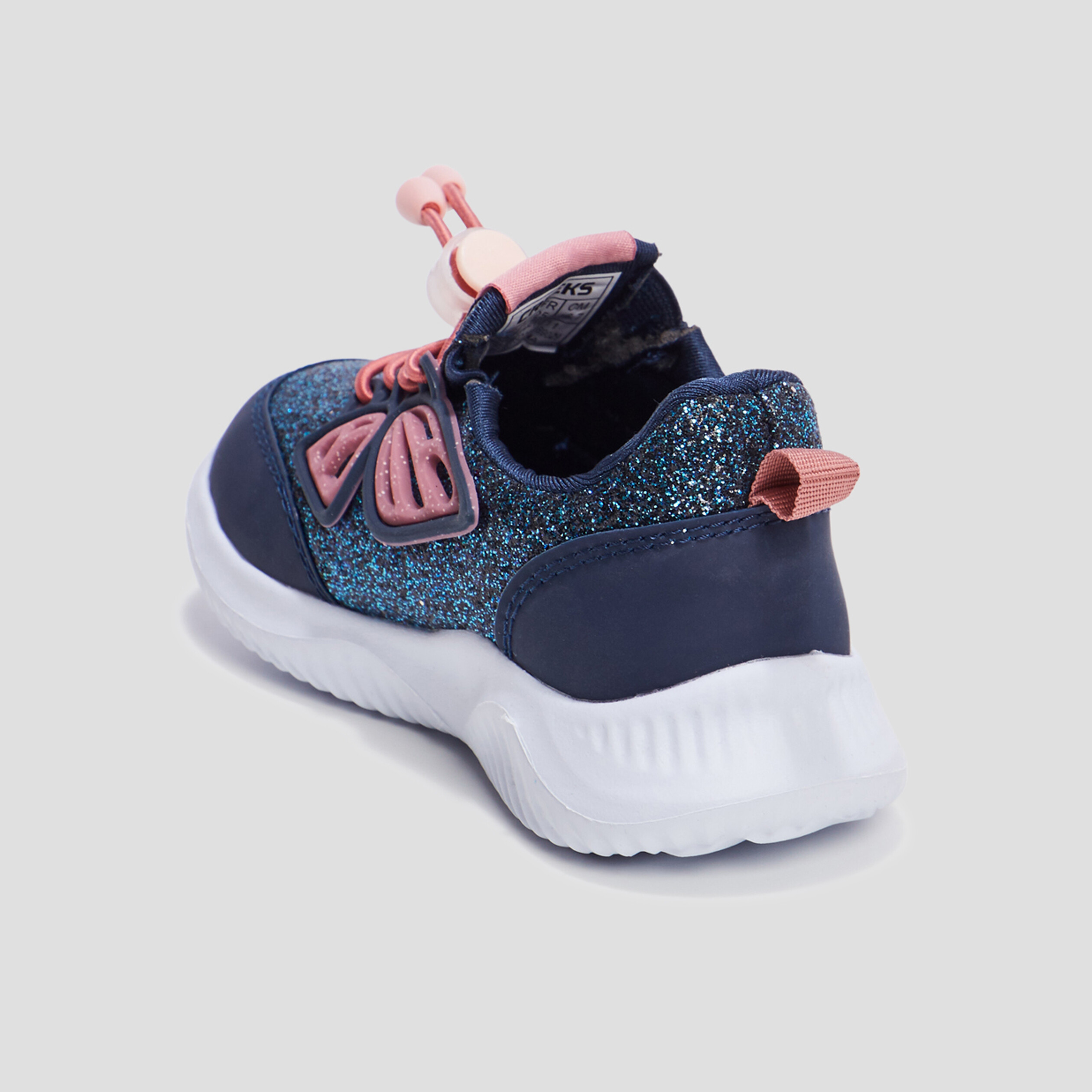 Baskets running à paillettes Creeks bleu marine fille | La Halle