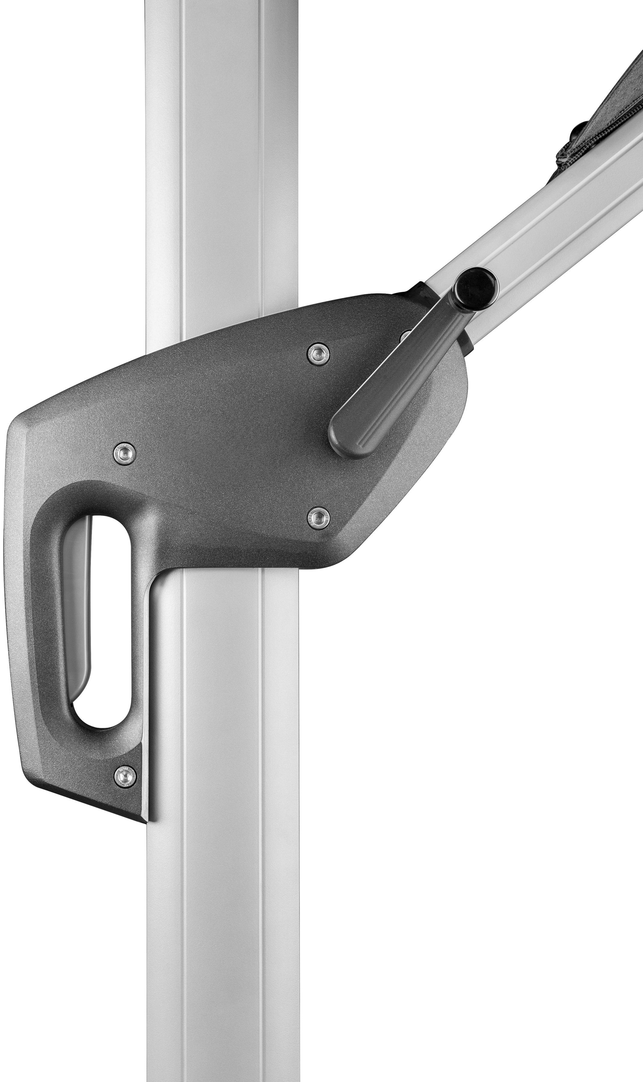 Schneider Schirme Ampelschirm Monaco, LxB: 300x300 cm, mit Schutzhülle und Schirmständer, ohne Wegeplatten
