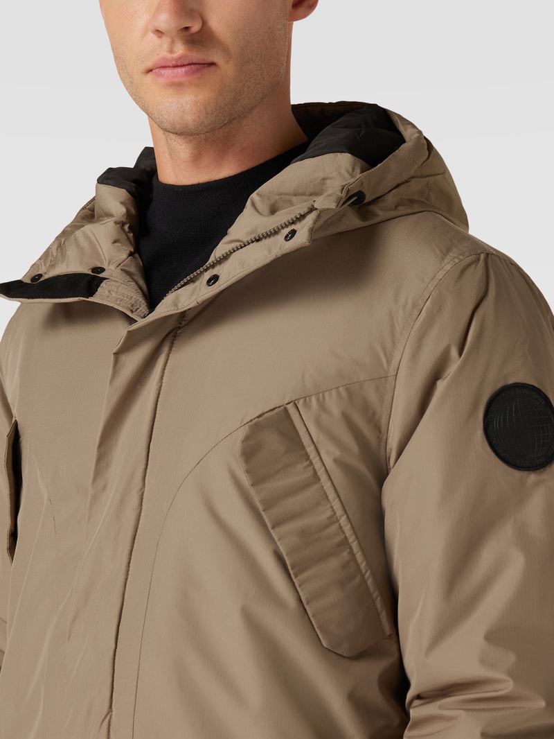 Mantel mit Label-Patch Modell 'HECTOR' in kitt