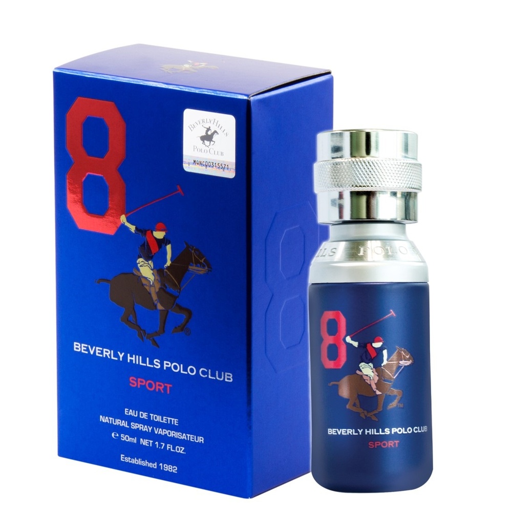 Beverly hills polo club BEVERLY HILLS POLO CLUB SPORT HOMME N°8 Eau de toilette