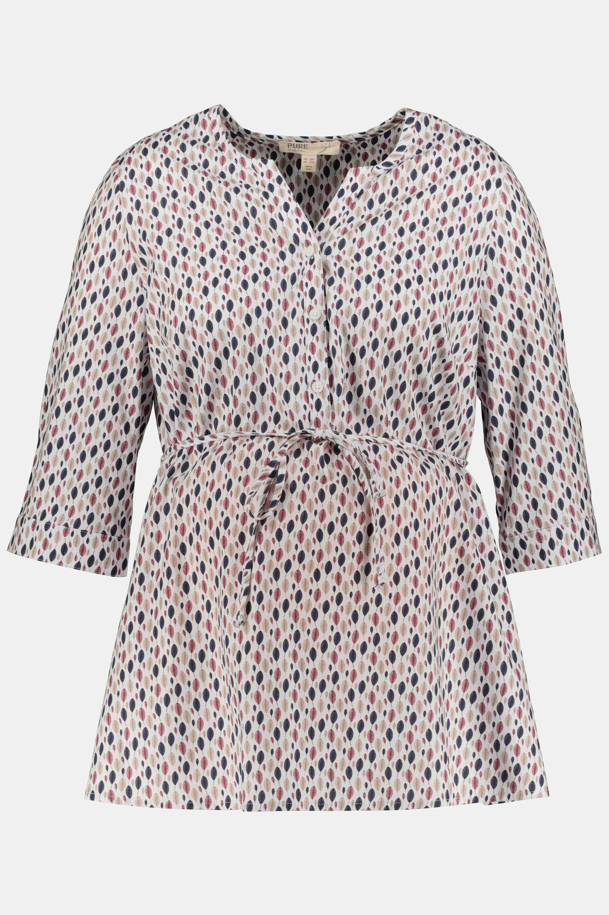 Ulla Popken Umstandsbluse Bellieva-Bluse Umstandsmode Knopfleiste 3/4-Ärmel