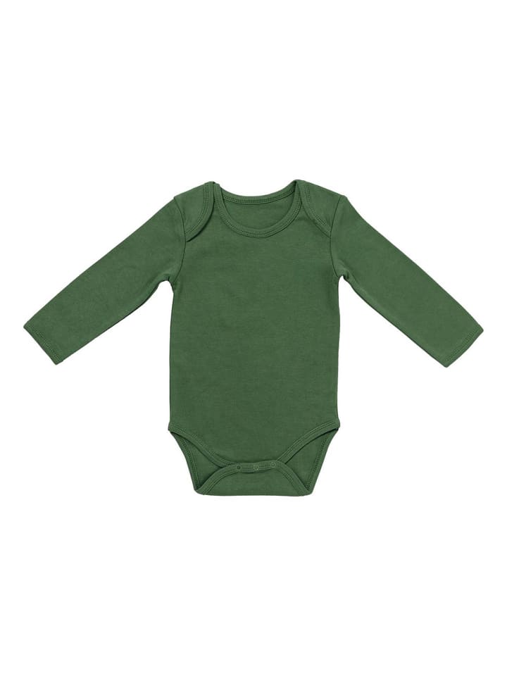 Schlummersack Bio Baby-Bodys langarm 3er-Pack in Dunkelgrün günstig kaufen