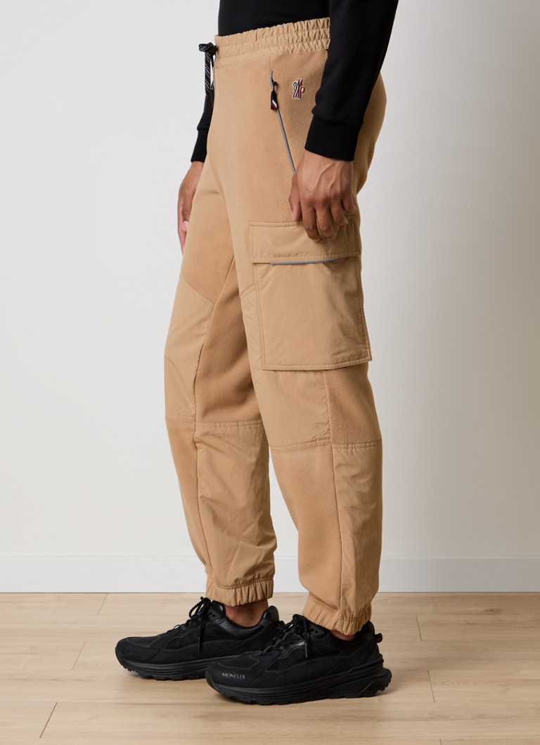 Pantaloni de trening Moncler cu croială dreaptă din țesătură terry