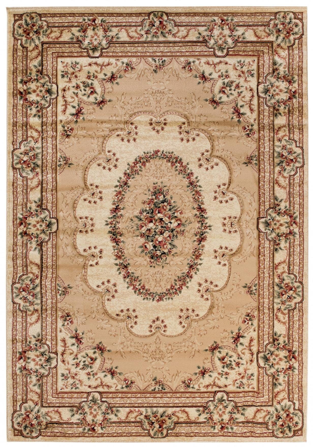Orientteppich Oriente Teppich - Traditioneller Teppich Orient Beige, Mazovia, 60 x 100 cm, Geeignet für Fußbodenheizung, Pflegeleicht, Wohnzimmerteppich