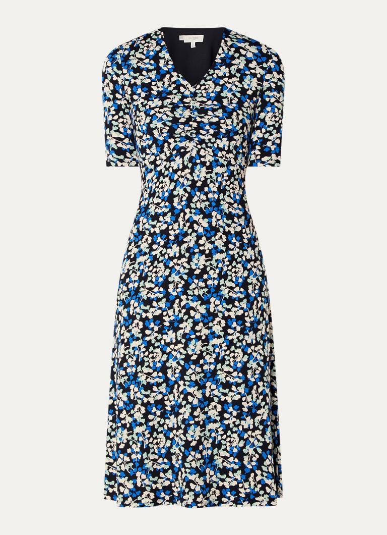 Abito midi Frankie in jersey con stampa floreale di Hobbs