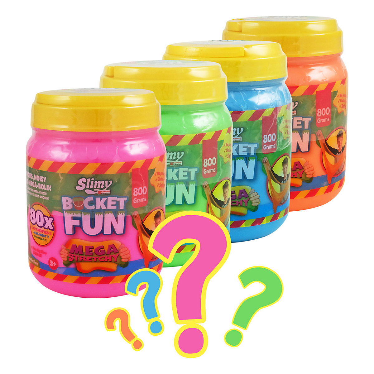 SLIMY® Bucket Fun 800g - Original Slimy Mega Slime Spielmasse im extragroßen Eimer