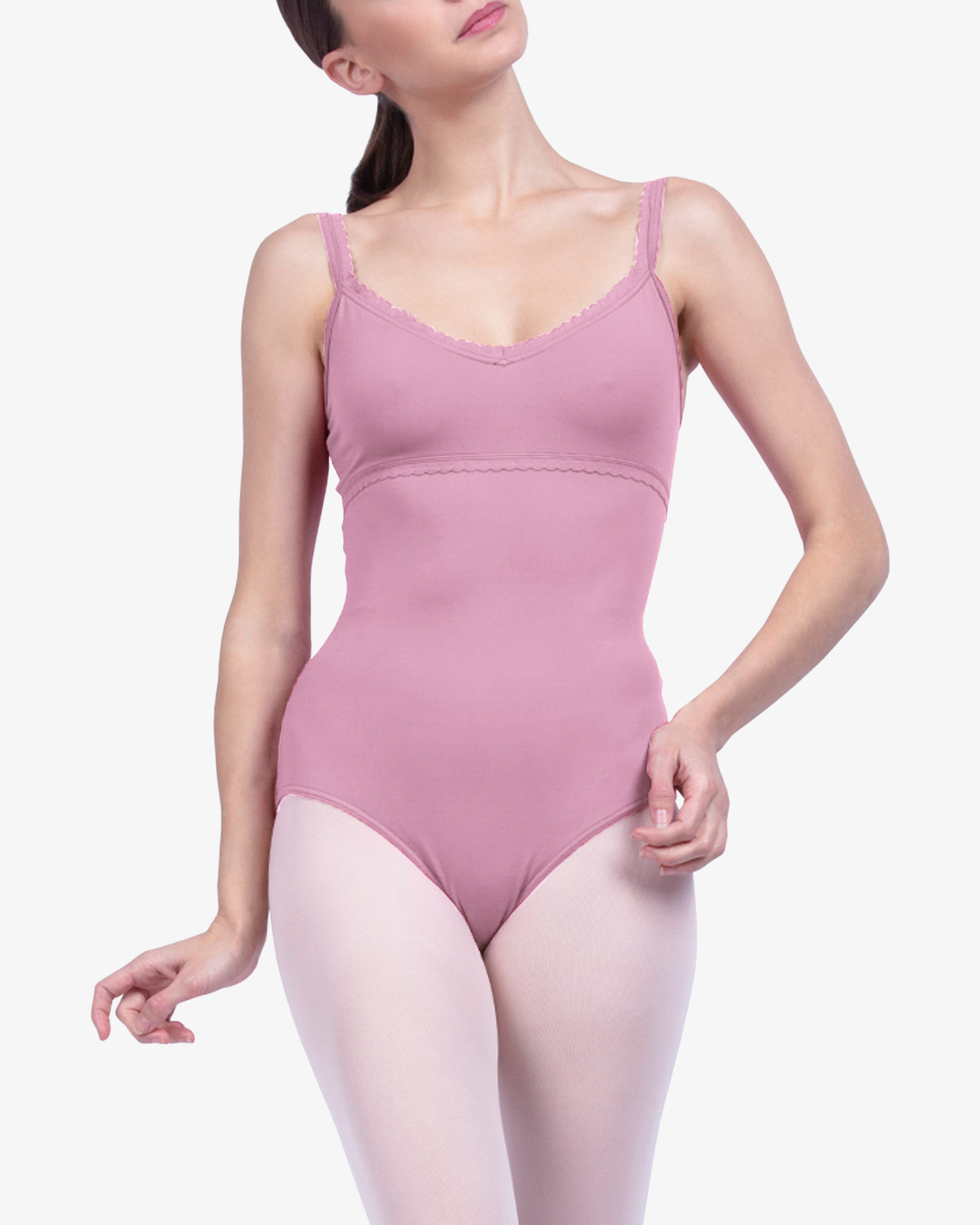 Fancy finishing details leotard