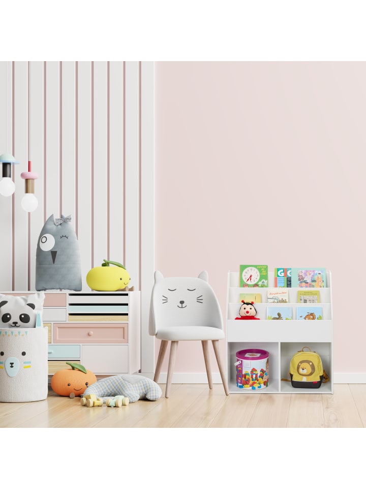 relaxdays Kinderbücherregal in Weiß - (B)72 x (H)79 x (T)30 cm günstig kaufen onesize