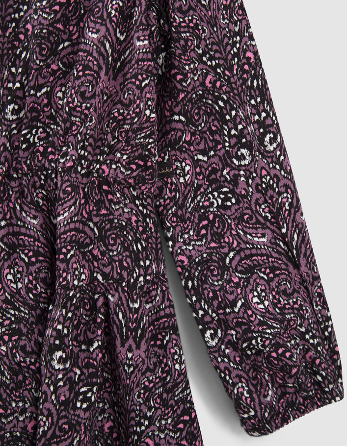 Robe rose LENZING™ ECOVERO™ imprimé cachemire fille
