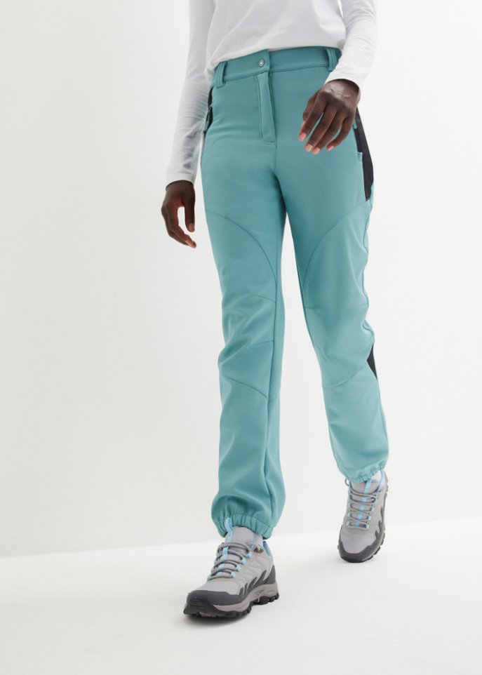 Wasserabweisende Softshell-Hose, gerade geschnitten