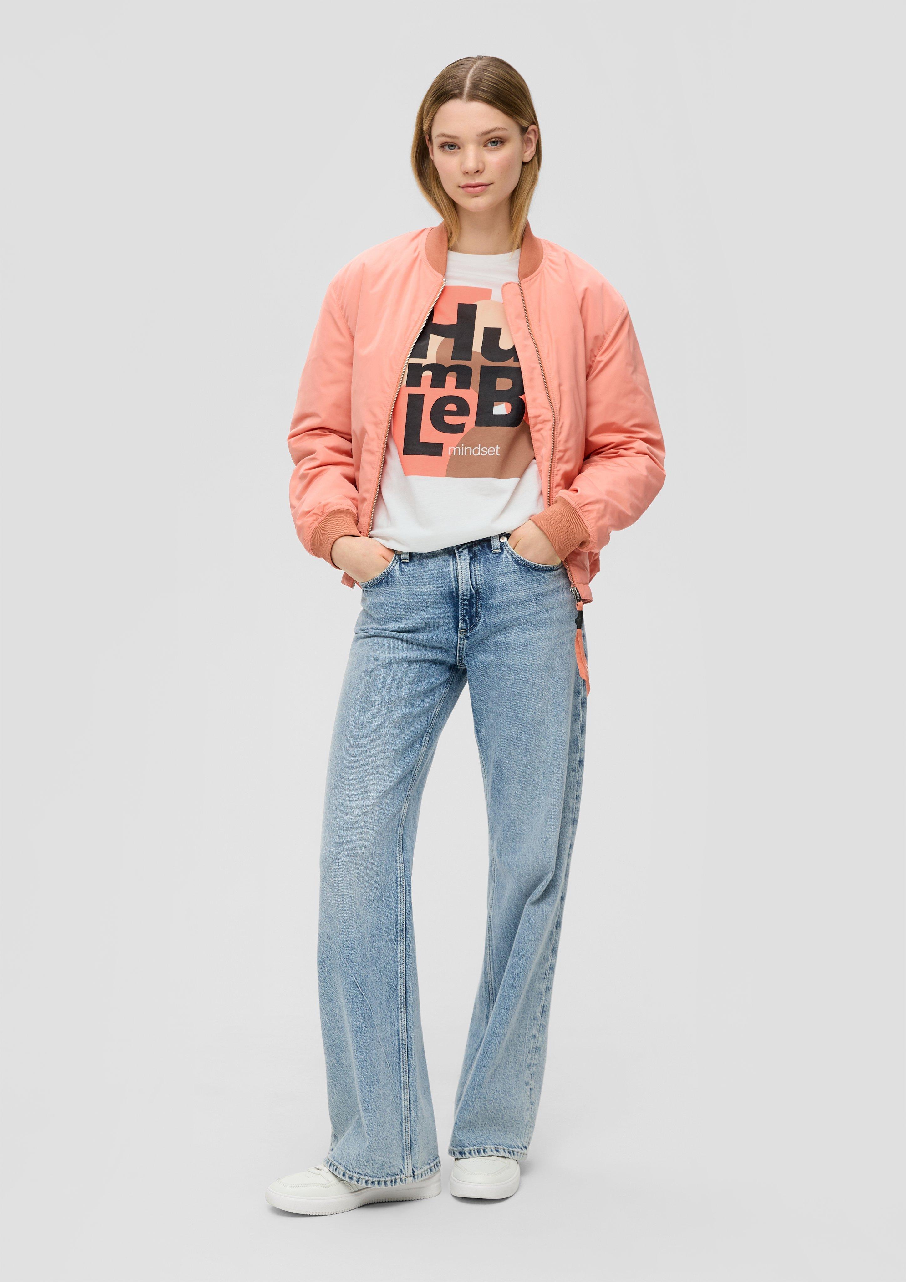 Baumwollshirt mit Frontprint  2141070-02D0