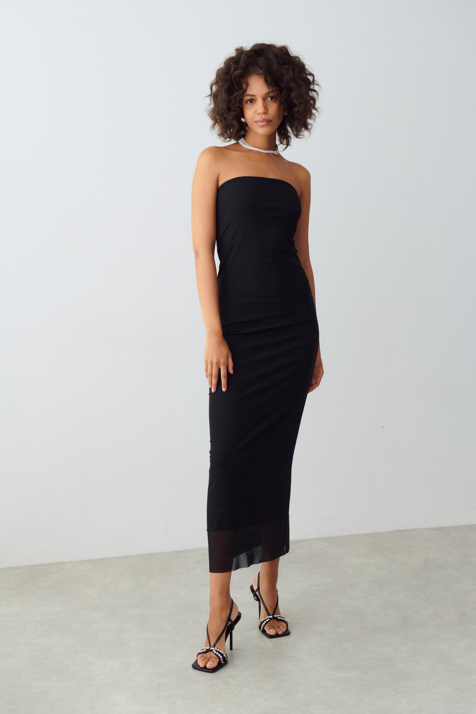 Mesh tube dress