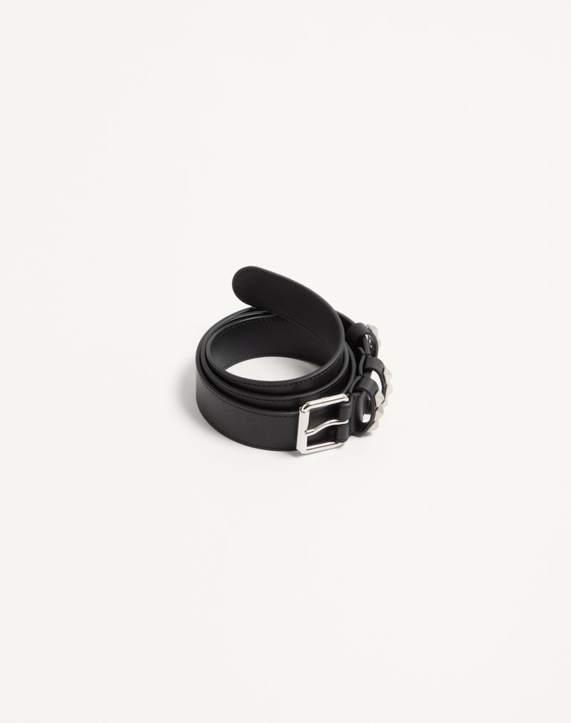 Cinto Valentino Garavani Flaneuse em couro de bezerro brilhante 30 mm