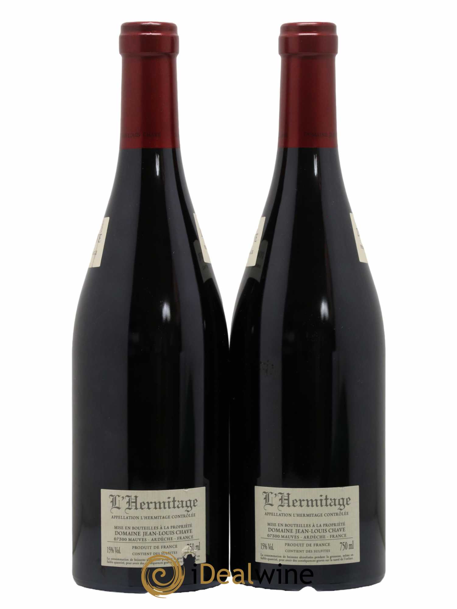 Hermitage Jean-Louis Chave  2017 - Lot de 2 Bouteilles